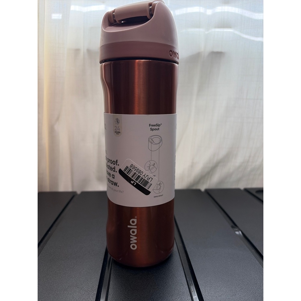 Owala "In Good Company" 24oz Rose Gold FreeSip Water Bottle Target EXC SEE PICS